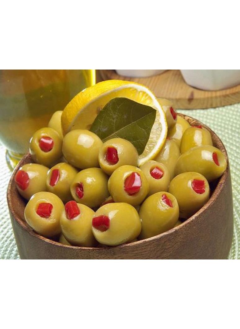 GROENE OLİJVEN MET PEPER