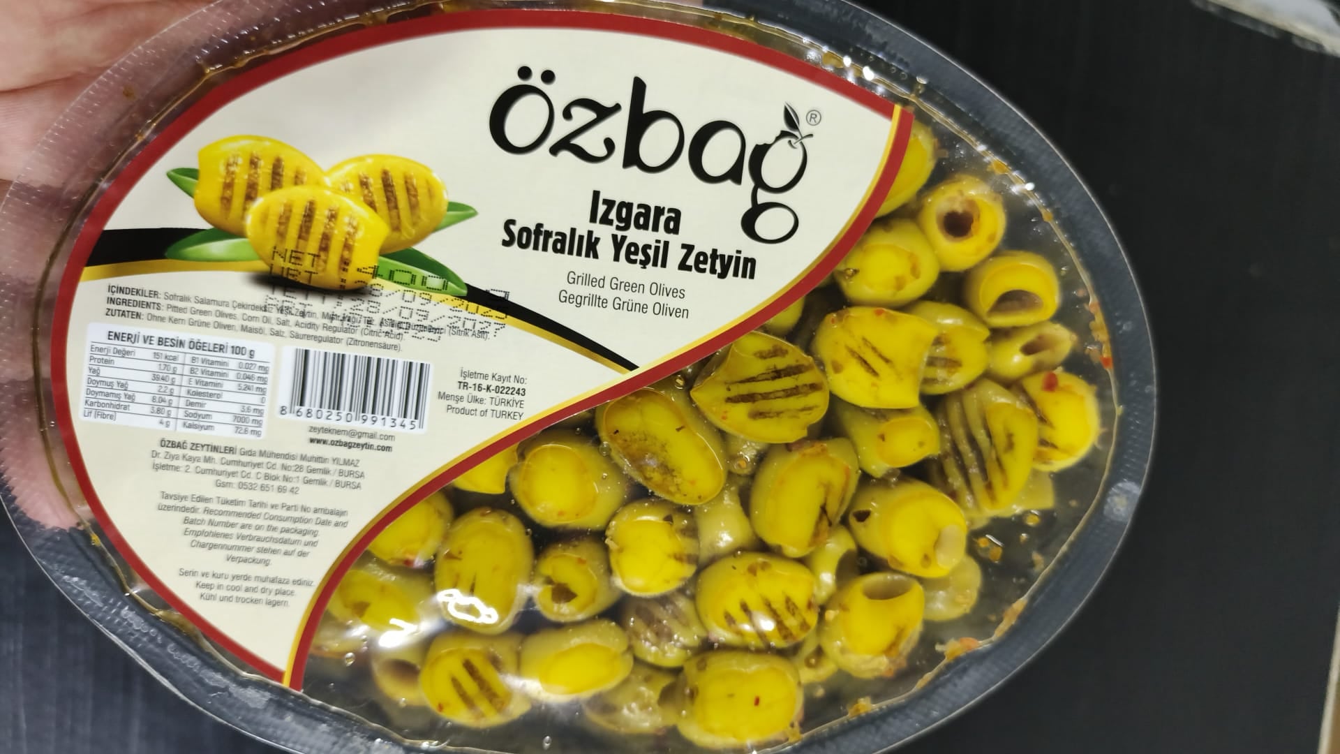 GEGRILLDE GROENE OLIJVEN